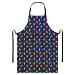 Cute Wizard Pattern Print Bib Apron With Pocket
