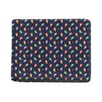 Cute Wizard Pattern Print Bifold Wallet