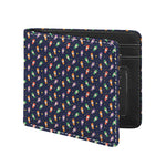 Cute Wizard Pattern Print Bifold Wallet