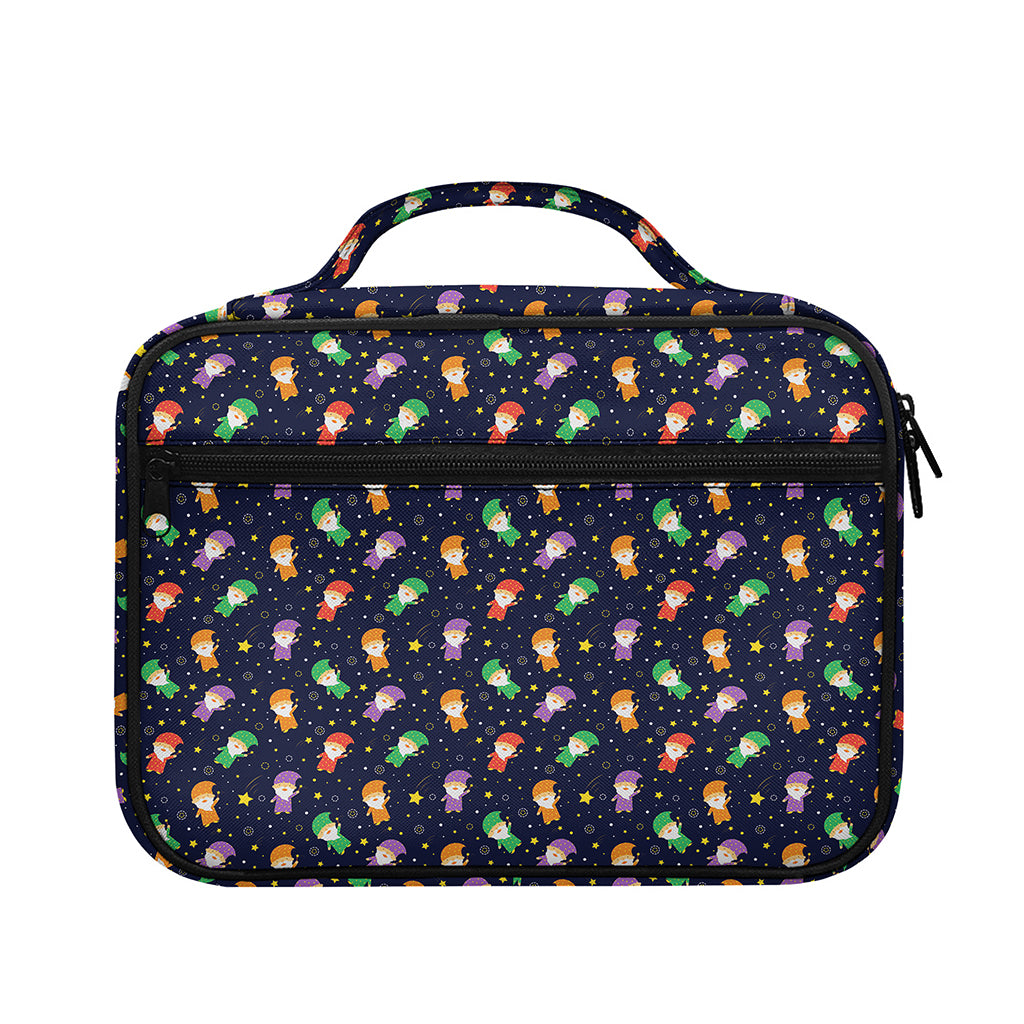Cute Wizard Pattern Print Briefcase Bible Bag