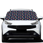 Cute Wizard Pattern Print Car Windshield Snow Cover
