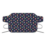 Cute Wizard Pattern Print Car Windshield Snow Cover