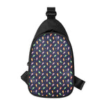Cute Wizard Pattern Print Chest Bag
