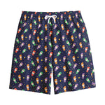 Cute Wizard Pattern Print Cotton Shorts