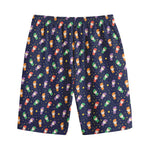 Cute Wizard Pattern Print Cotton Shorts