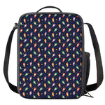 Cute Wizard Pattern Print Crossbody Lunch Bag