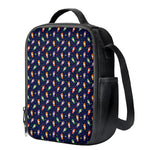 Cute Wizard Pattern Print Crossbody Lunch Bag