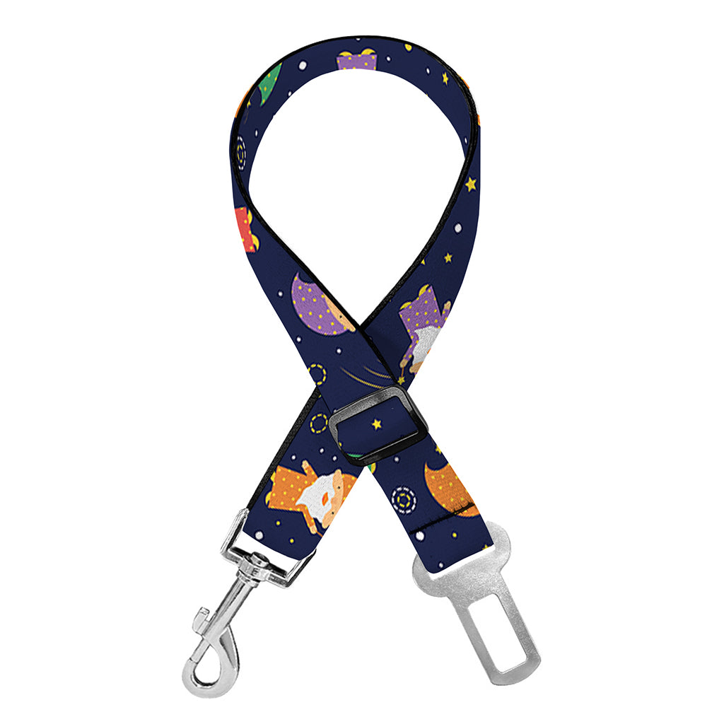Cute Wizard Pattern Print Dog Seat Belt