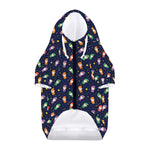 Cute Wizard Pattern Print Dog Zip Up Hoodie