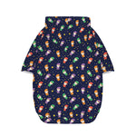 Cute Wizard Pattern Print Dog Zip Up Hoodie