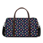 Cute Wizard Pattern Print Duffle Bag