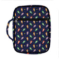 Cute Wizard Pattern Print Front Pocket Bible Bag