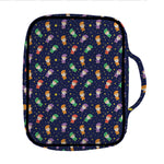 Cute Wizard Pattern Print Front Pocket Bible Bag