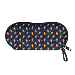 Cute Wizard Pattern Print Glasses Case
