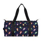 Cute Wizard Pattern Print Gym Bag