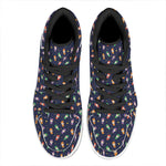 Cute Wizard Pattern Print High Top Leather Sneakers