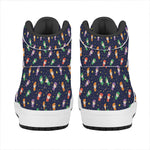 Cute Wizard Pattern Print High Top Leather Sneakers