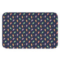 Cute Wizard Pattern Print Indoor Door Mat