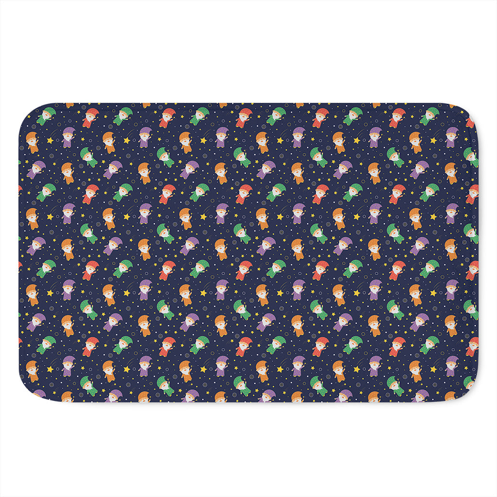 Cute Wizard Pattern Print Indoor Door Mat