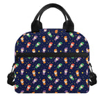 Cute Wizard Pattern Print Insulated Lunch Bag