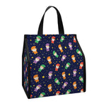 Cute Wizard Pattern Print Insulated Lunch Tote