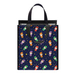 Cute Wizard Pattern Print Insulated Lunch Tote