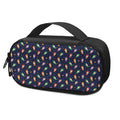 Cute Wizard Pattern Print Portable Cooler Travel Case