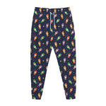 Cute Wizard Pattern Print Jogger Pants
