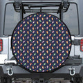 Cute Wizard Pattern Print Leather Spare Tire Cover