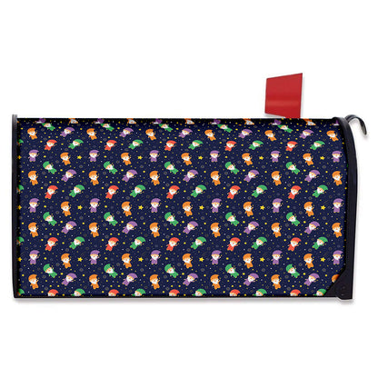Cute Wizard Pattern Print Mailbox Cover