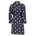 Cute Wizard Pattern Print Men's Bathrobe