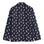 Cute Wizard Pattern Print Men's Cotton Blazer