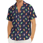 Cute Wizard Pattern Print Men's Deep V-Neck Shirt