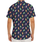 Cute Wizard Pattern Print Men's Deep V-Neck Shirt