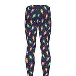 Cute Wizard Pattern Print Men's leggings