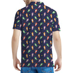 Cute Wizard Pattern Print Men's Polo Shirt