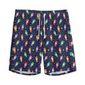 Cute Wizard Pattern Print Men's Athletic Shorts