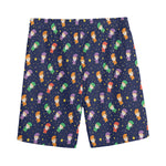 Cute Wizard Pattern Print Men's Sports Shorts