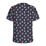 Cute Wizard Pattern Print Men's Sports T-Shirt