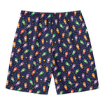 Cute Wizard Pattern Print Men's Swim Trunks