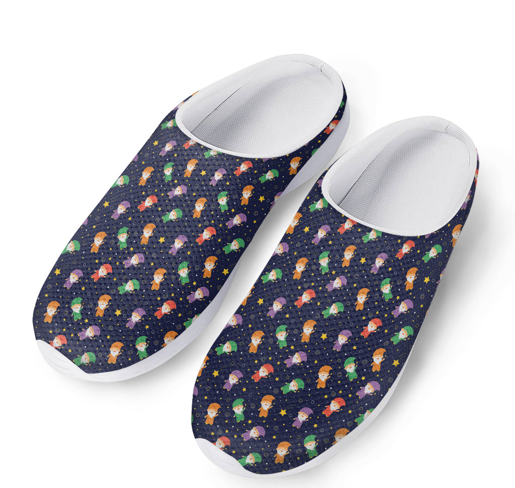 Cute Wizard Pattern Print Mesh Casual Shoes
