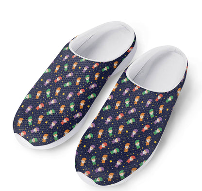 Cute Wizard Pattern Print Mesh Casual Shoes