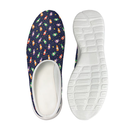 Cute Wizard Pattern Print Mesh Casual Shoes