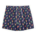 Cute Wizard Pattern Print Mesh Shorts