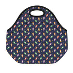 Cute Wizard Pattern Print Neoprene Lunch Bag