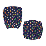 Cute Wizard Pattern Print Office Chair Cover