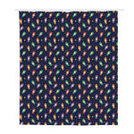Cute Wizard Pattern Print Polyester Shower Curtain