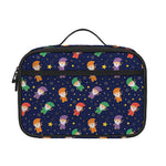 Cute Wizard Pattern Print Portable Lunch Bag