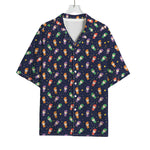Cute Wizard Pattern Print Rayon Hawaiian Shirt