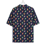 Cute Wizard Pattern Print Rayon Hawaiian Shirt